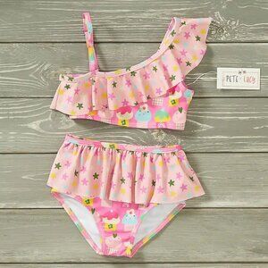 Pete+Lucy Swim Cute as a Cupcake NWT Two Piece Sz 7/8